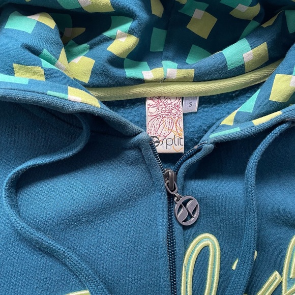 Split Zip-Up Hoodie - Picture 2 of 4